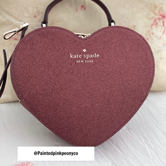🆕 KATE SPADE | Love Shack Heart Purse Dark Nova - Picture 4 of 14